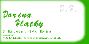 dorina hlatky business card